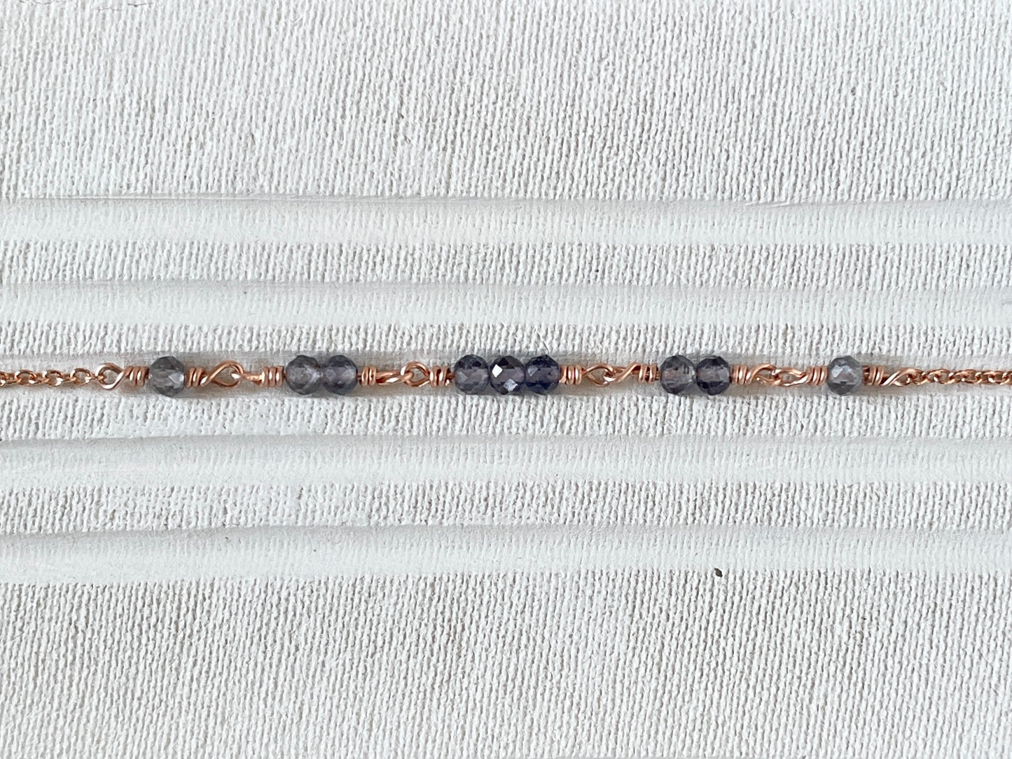 SEEK | 14k rose gold filled bracelet with Iolite