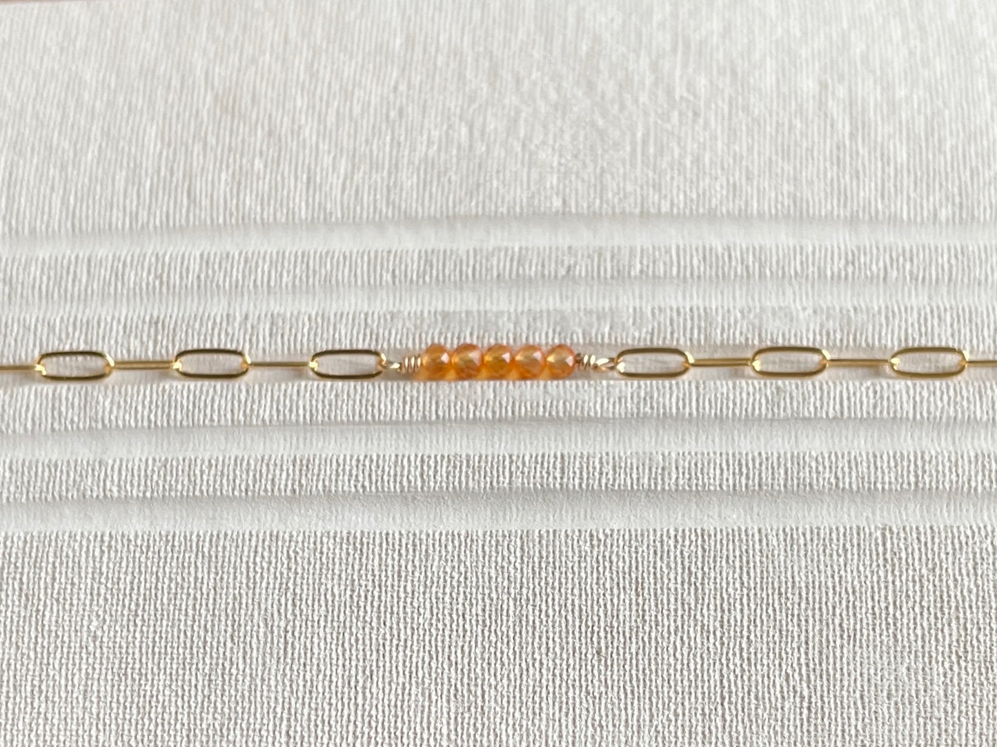 COURAGE (yellow) | 14k gold filled bracelet with Carnelian