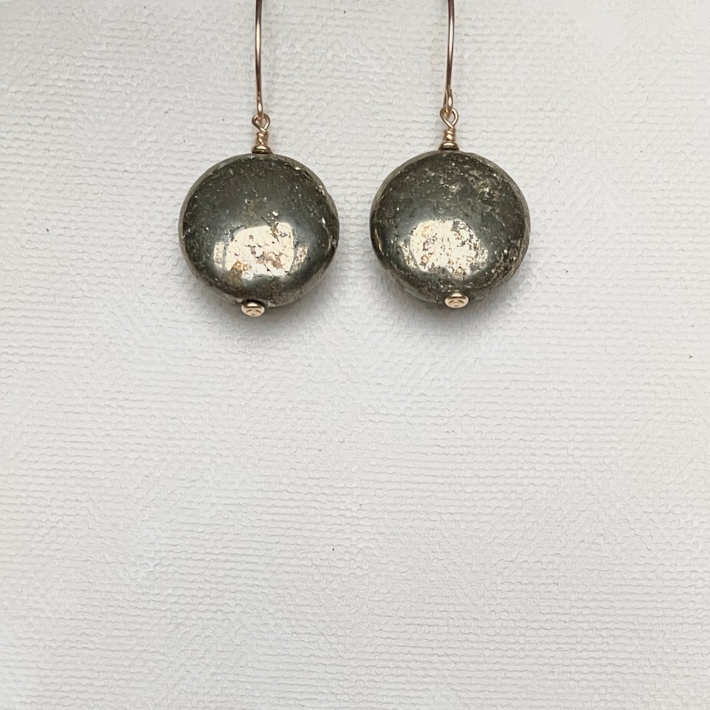PYRITE | 14k gold filled earrings