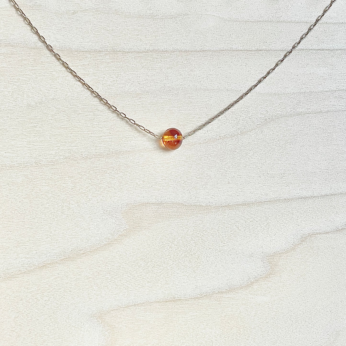 AMBER | 14k gold filled necklace