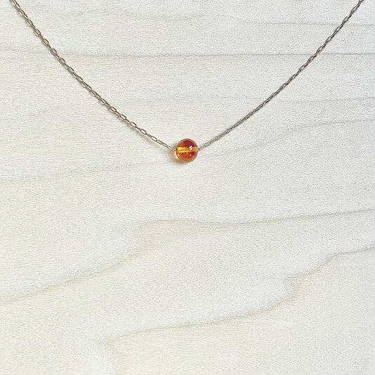 AMBER | 14k gold filled necklace