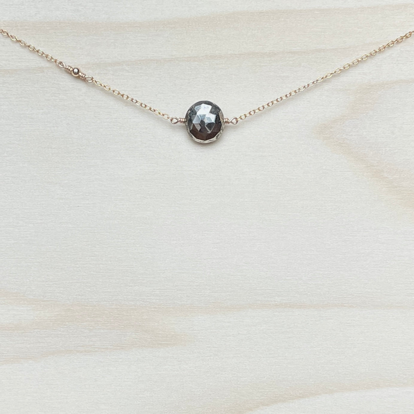 SHINE | 14k gold filled necklace with Pyrite