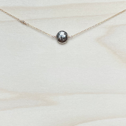 SHINE | 14k gold filled necklace with Pyrite