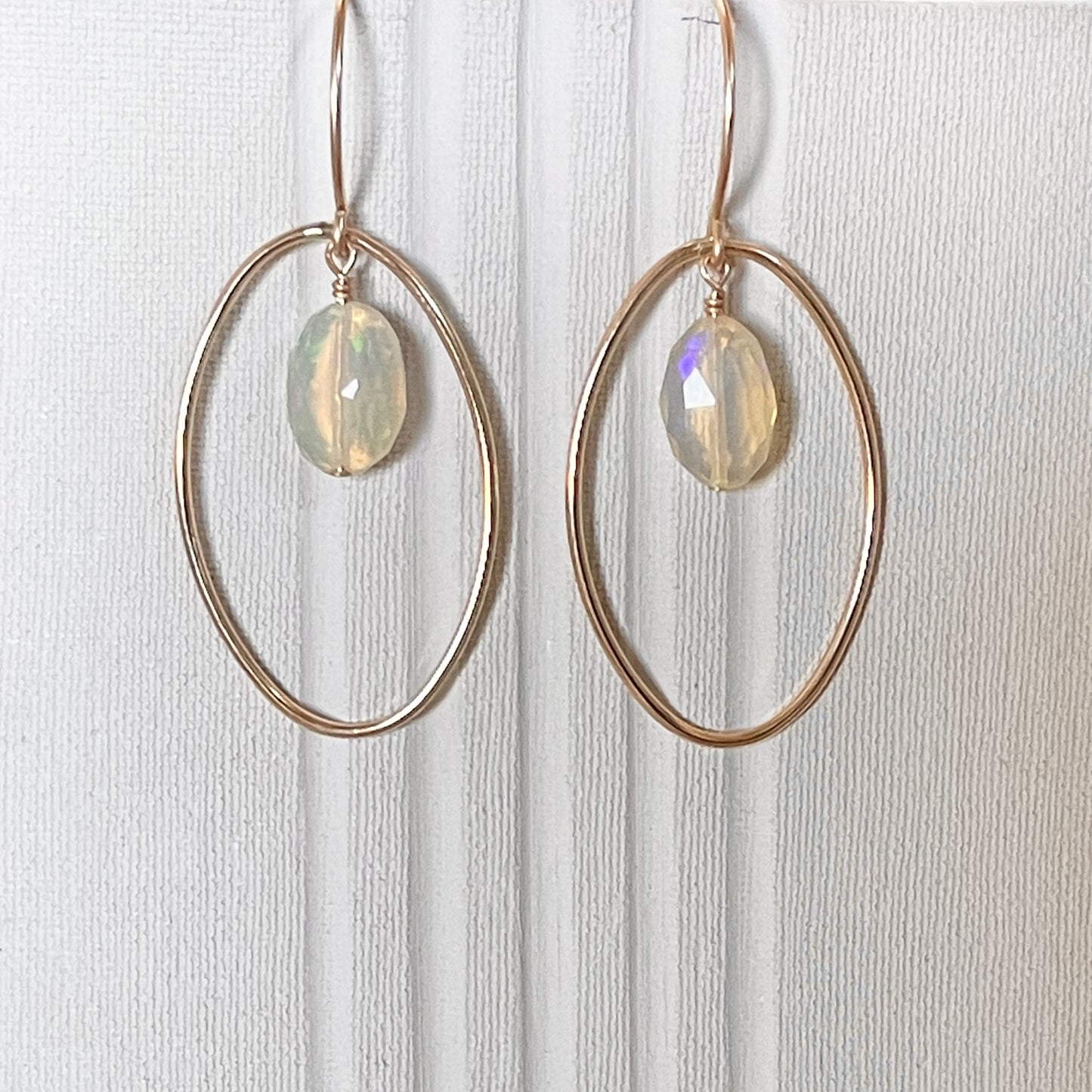 OPAL | 14k gold filled earrings