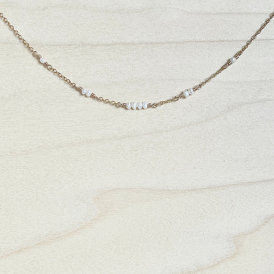 FLOW | 14k gold filled necklace with Pearl