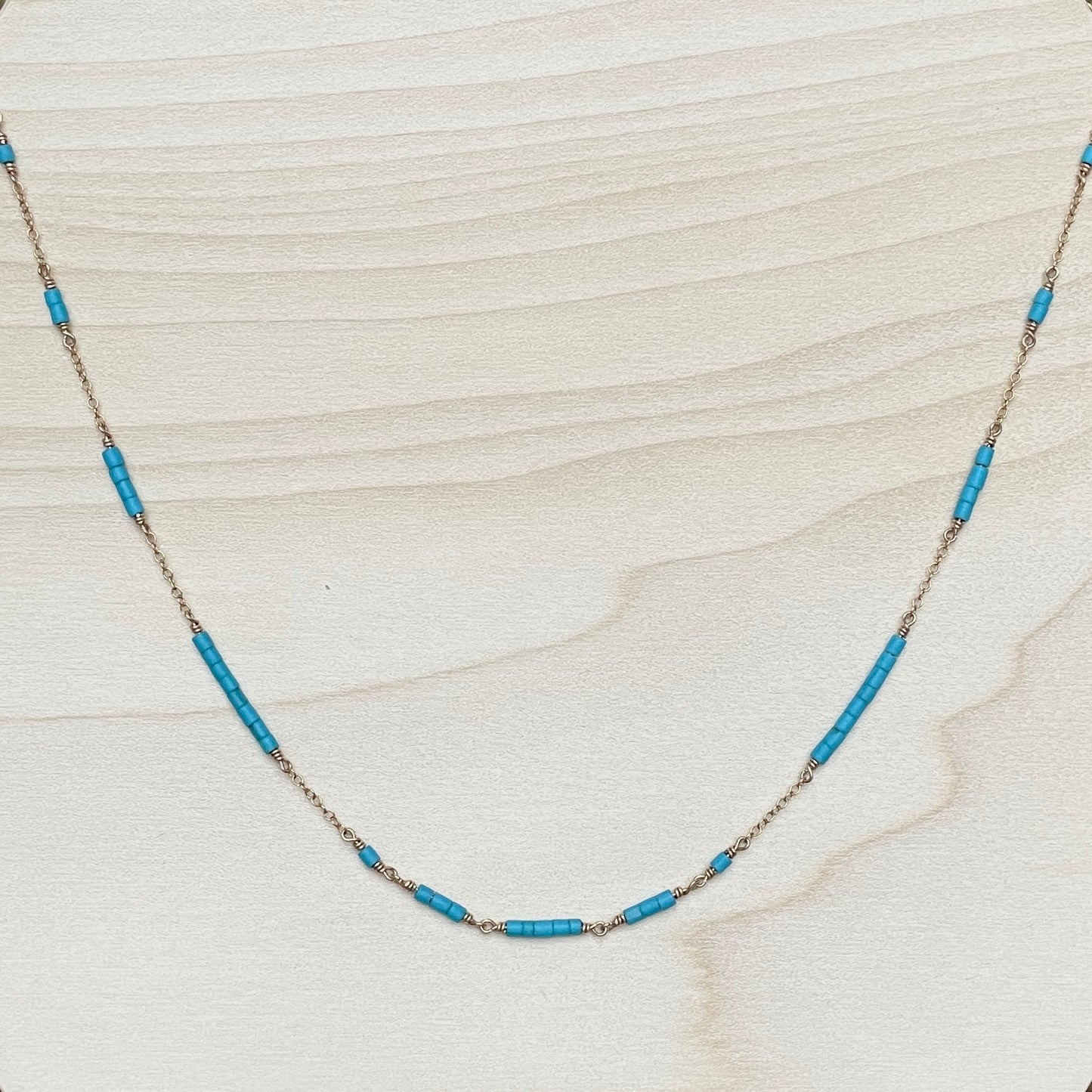 WHOLENESS | 14k gold filled necklace with Turquoise