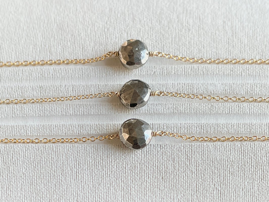 SHINE | 14k gold filled bracelet with Pyrite