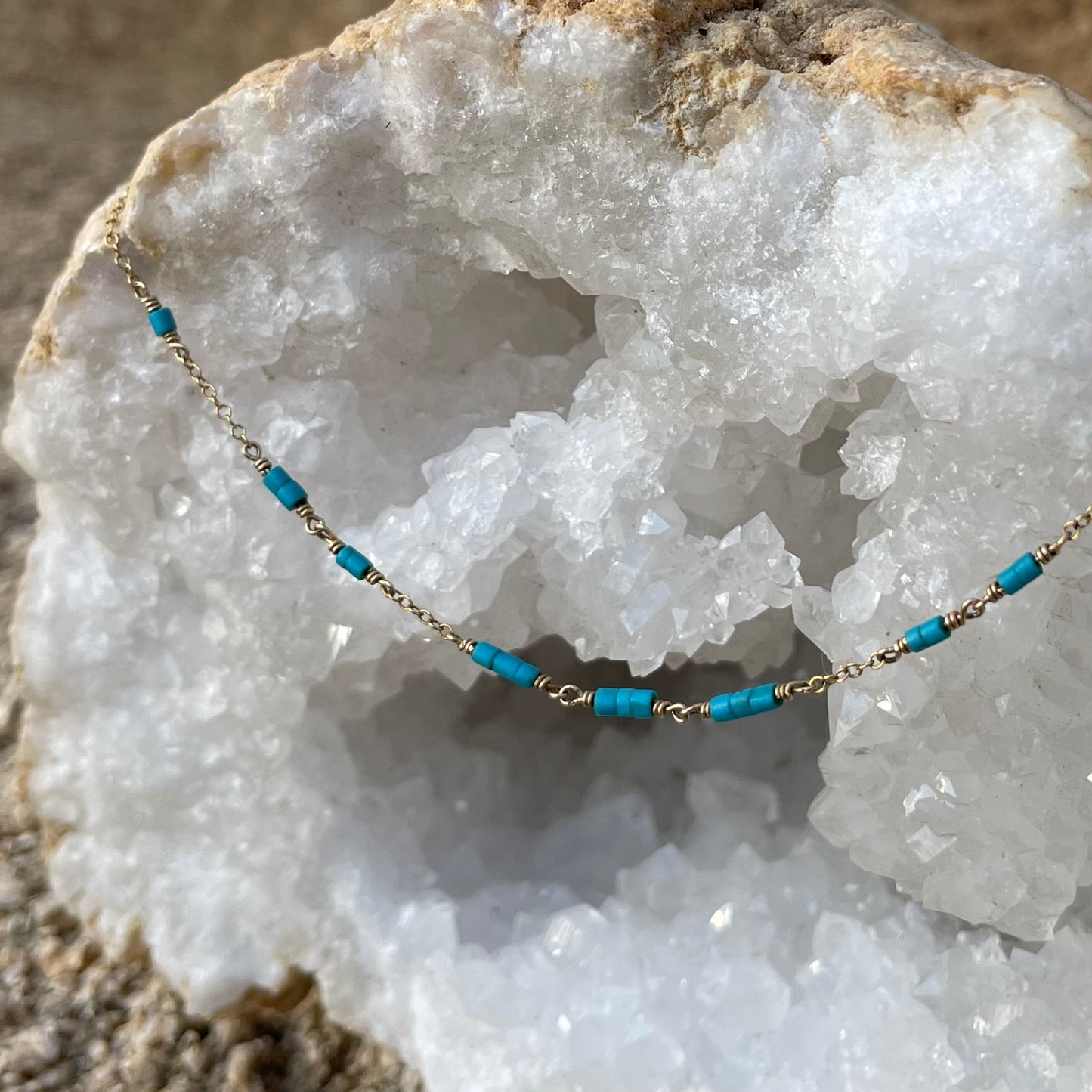 TRUTH | 14k gold filled necklace with Turquoise